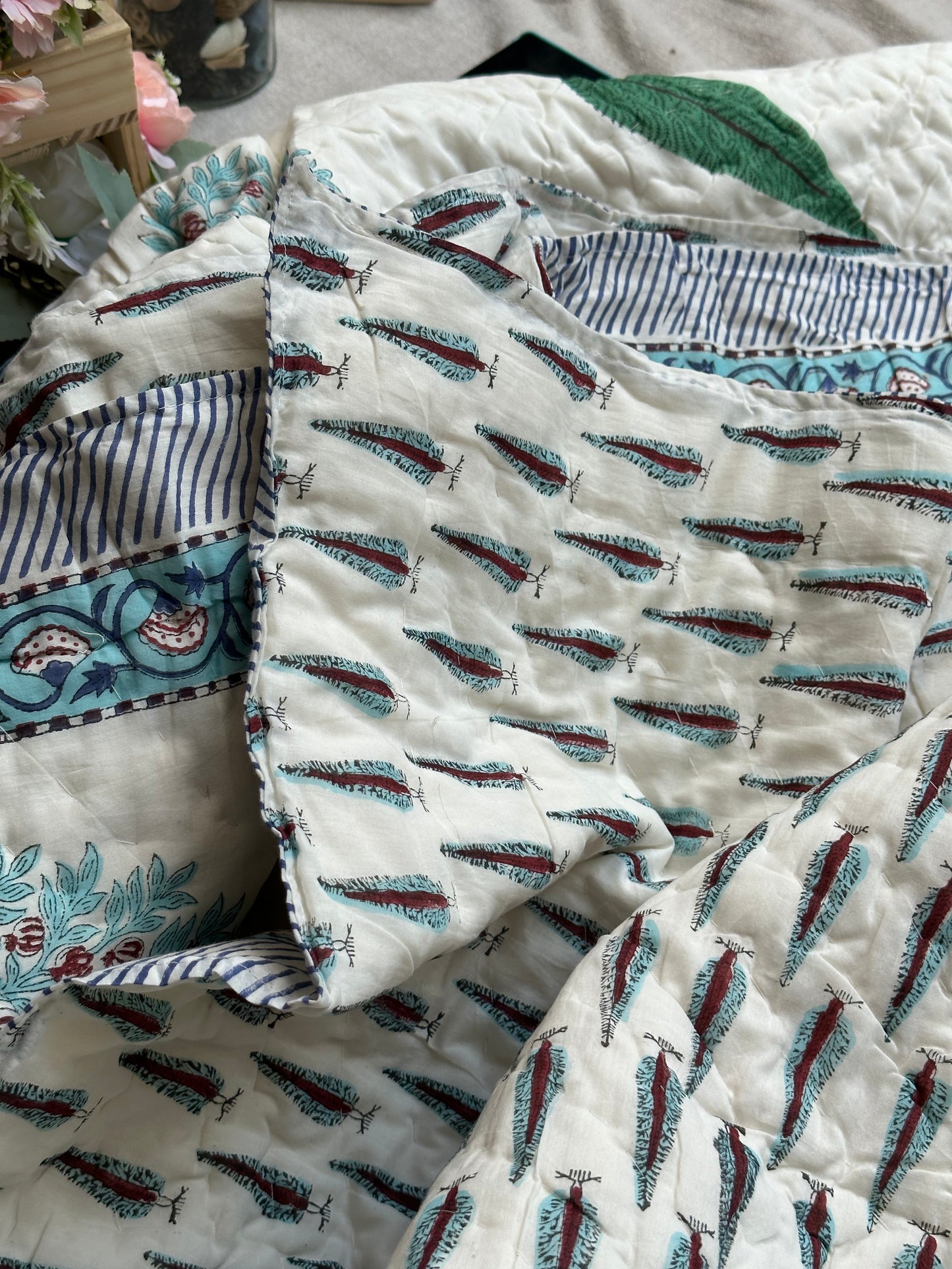 GULMOHER QUILT BLUE